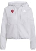Indiana Hoosiers Womens Sport Full Zip Hooded Sweatshirt - White