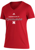 Nebraska Cornhuskers Womens Blend T-Shirt - Red