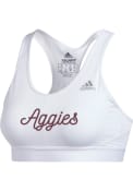 Texas A&M Aggies Womens Alphaskin Bra Tank Top - White