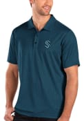 Seattle Kraken Antigua Balance Polo Shirt - Navy Blue