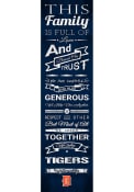 Detroit Tigers 6x20 inch Family Cheer Sign