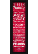 Detroit Pistons 8x24 Framed Posters