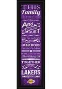 Los Angeles Lakers 8x24 Framed Posters