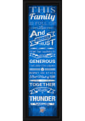 Oklahoma City Thunder 8x24 Framed Posters