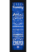 Philadelphia 76ers 8x24 Framed Posters