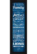Detroit Lions 8x24 Framed Posters