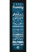 Miami Dolphins 8x24 Framed Posters