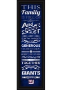 New York Giants 8x24 Framed Posters