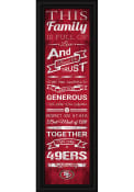 San Francisco 49ers 8x24 Framed Posters