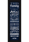 Seattle Seahawks 8x24 Framed Posters