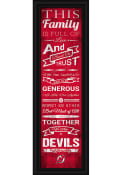New Jersey Devils 8x24 Framed Posters