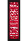 Ottawa Senators 8x24 Framed Posters