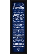 Vancouver Canucks 8x24 Framed Posters