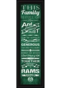 Colorado State Rams 8x24 Framed Posters