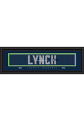 Marshawn Lynch Seattle Seahawks 8x24 Signature Framed Posters
