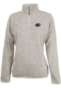 Penn State Nittany Lions Womens Heather Oatmeal 1/4 Zip Pullover