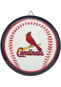 St Louis Cardinals Round Baseball Metal Sign