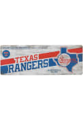 Texas Rangers Wood Wall Sign
