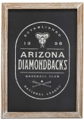 Arizona Diamondbacks Club Framed Wood Wall Wall Art