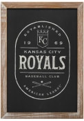 Kansas City Royals Club Framed Wood Wall Wall Art