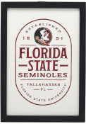 Florida State Seminoles Framed Wood Wall Sign