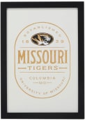 Missouri Tigers Framed Wood Wall Sign