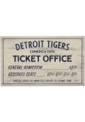 Detroit Tigers Vintage Ticket Office Wall Sign