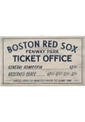 Boston Red Sox Vintage Ticket Office Wall Sign