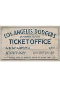 Los Angeles Dodgers Vintage Ticket Office Wall Sign