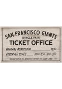 San Francisco Giants Vintage Ticket Office Wall Sign