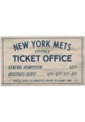 New York Mets Vintage Ticket Office Wall Sign