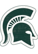 Michigan State Spartans Logo Wood Magnet