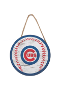 Chicago Cubs Hanging Wood Sign