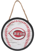 Cincinnati Reds Hanging Wood Sign