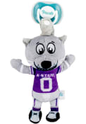 Purple K-State Wildcats Plush Pacifier