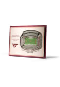 Virginia Tech Hokies 5-Layer 3D Stadium View Wall Art