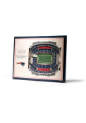 New England Patriots 5-Layer 3D Stadium View Wall Art