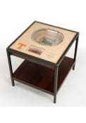 Tennessee Volunteers 25-Layer Lighted StadiumView Brown End Table