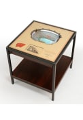 Wisconsin Badgers 25-Layer Lighted StadiumView Brown End Table
