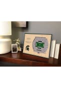 Michigan State Spartans 3D Desktop Stadium View Green Desk Accessory