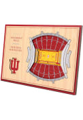 Indiana Hoosiers 3D Desktop Stadium View Red Desk Accessory