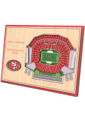 San Francisco 49ers 3D Desktop Stadium View Red Desk Accessory