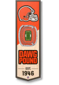 Cleveland Browns 6x19 inch 3D Stadium Banner