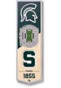 Michigan State Spartans 6x19 inch 3D Stadium Banner