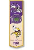 Minnesota Vikings 6x19 inch 3D Stadium Banner