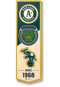 Oakland Athletics 6x19 inch 3D Stadium Banner
