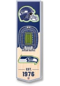 Seattle Seahawks 6x19 inch 3D Stadium Banner