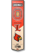 Louisville Cardinals 8x32 inch 3D Stadium Banner