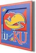 Kansas Jayhawks 12x12 3D Logo Sign
