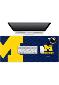 Michigan Wolverines Logo Series Yellow Desk Accessory